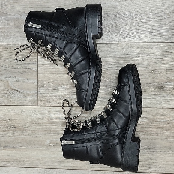 Aquatalia Size 9 Black Leia Weatherproof Leather Boot NEW - Picture 6 of 10